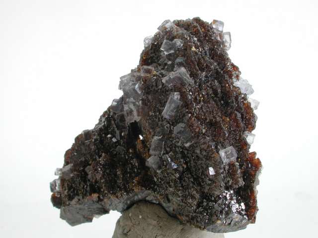 Fluorit auf Sphalerit Cave in Rock