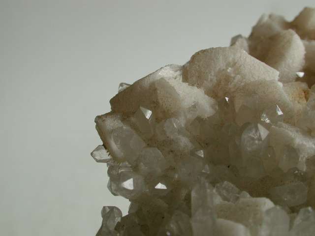 Calcit auf Bergkristall Cavnic